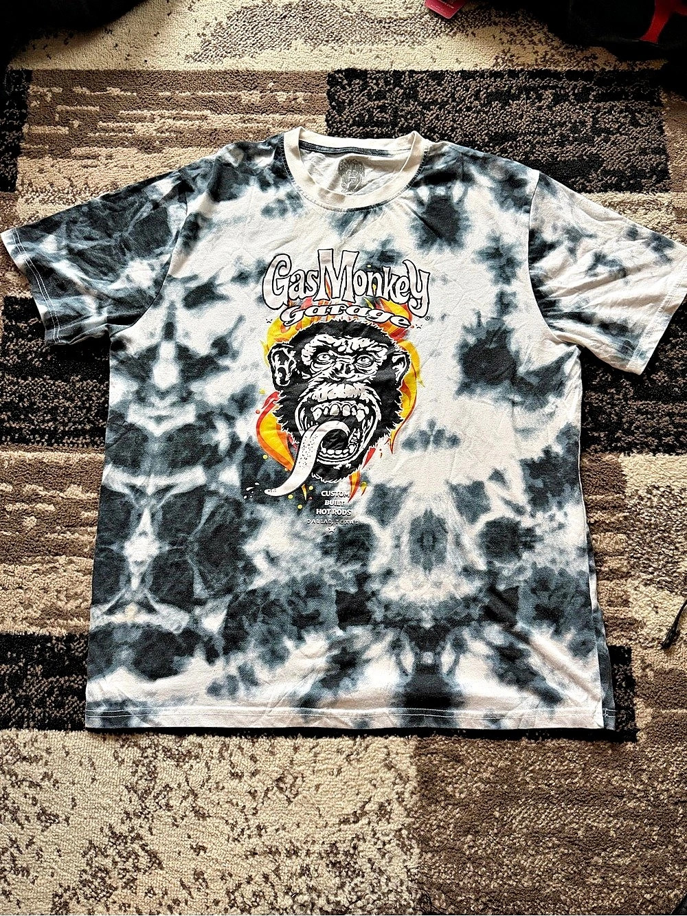 Gas Monkey Garage Tie-Dye Built Hot Rods T-Shirt XL